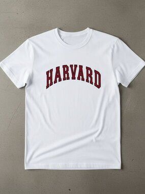 Harvard Inspired T-Shirt | Classic College Style Tee | Preppy Minimalist Shirt